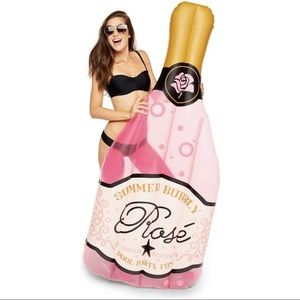 Giant Rosé Pink Champagne Inflatable Pool Float